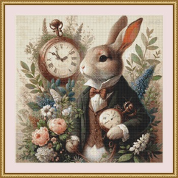 The White Rabbit Cross Stitch Pattern