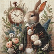 The White Rabbit Cross Stitch Pattern