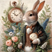 The White Rabbit Cross Stitch Pattern