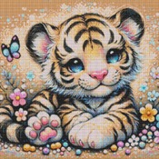 Tiger Cub Cross Stitch Pattern