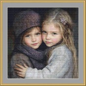 Two Best Friends Cross Stitch Pattern