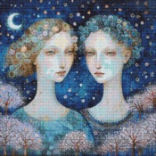 Two Woman Cross Stitch Pattern