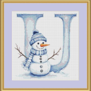 U Cross Stitch Pattern