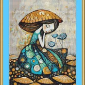 Under The Mushroom Cross Stitch Pattern