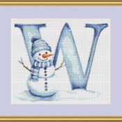 W Cross Stitch Pattern