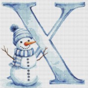 X Cross Stitch Pattern