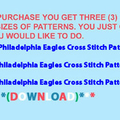 Philadelphia Eagles Cross Stitch Pattern***LOOK*** Buyers Can Download Your Pattern As Soon As They Complete The Purchase