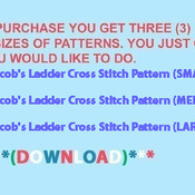 Jacob's Ladder Cross Stitch Pattern***LOOK***Buyers Can Download Your Pattern As Soon As They Complete The Purchase