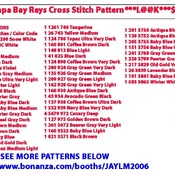 Baseball Tampa Bay Rays Cross Stitch Pattern***L@@K***$2.95Buyers Can Download Your Pattern As Soon As They Complete The Purchase