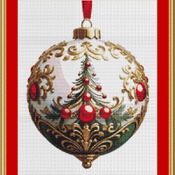 Christmas Bauble 4 Cross Stitch Pattern