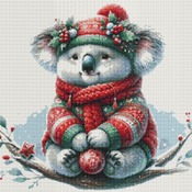Christmas Koala 1 Cross Stitch Pattern