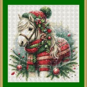 Christmas Pony Cross Stitch Pattern