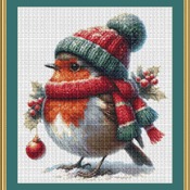 Christmas Robin Cross Stitch Pattern