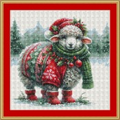 Christmas Sheep 1 Cross Stitch Pattern