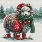 Christmas Sheep 1 Cross Stitch Pattern