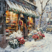 Christmas Shop  1 Cross Stitch Pattern