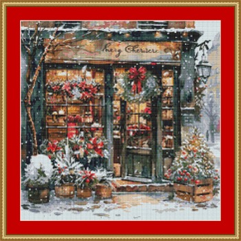 Christmas Shop 2 Cross Stitch Pattern