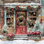 Christmas Shop 3 Cross Stitch Pattern