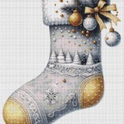 Christmas Stocking 2 Cross Stitch Pattern