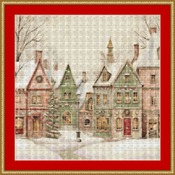 Christmas Village 1 Cross Stitch Pattern