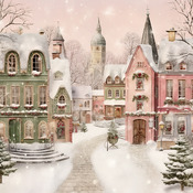 Christmas Village 2 Cross Stitch Pattern