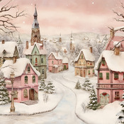 Christmas Village 3 Cross Stitch Pattern