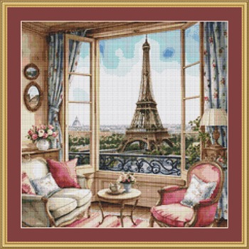 Eiffel Tower 2 Cross Stitch Pattern