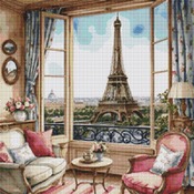 Eiffel Tower 2 Cross Stitch Pattern