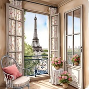 Eiffel Tower 3 Cross Stitch Pattern