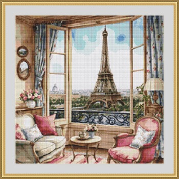 Eiffel Tower 3 Cross Stitch Pattern