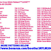 Fall Pumpkins Cross Stitch Pattern***L@@K***$2.95 Buyers Can Download Your Pattern As Soon As They Complete The Purchase