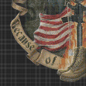 Home Of The Brave Cross Stitch Pattern***L@@K***Buyers Can Download Your Pattern As Soon As They Complete The Purchase