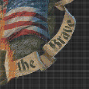 Home Of The Brave Cross Stitch Pattern***L@@K***Buyers Can Download Your Pattern As Soon As They Complete The Purchase