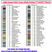 Light House Point Cross Stitch Pattern***LOOK***Buyers Can Download Your Pattern As Soon As They Complete The Purchase