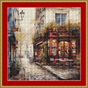Narrow Alley Cafe 1 Cross Stitch Pattern