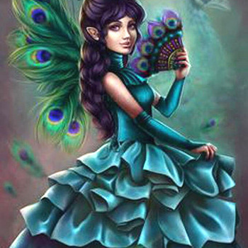 Peacock Fairy Cross Stitch Pattern***L@@K***$2.95 Buyers Can Download Your Pattern As Soon As They Complete The Purchase