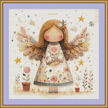 Quirky Angel 1 Cross Stitch Pattern