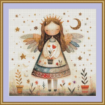 Quirky Angel 2 Cross Stitch Pattern