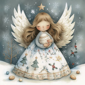 Quirky Angel 3 Cross Stitch Pattern