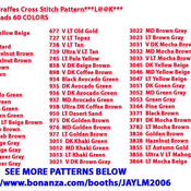 African Giraffes Cross Stitch Pattern***L@@K***