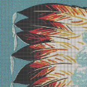 American Indian Chief Cross Stitch Pattern***L@@K*** ( ONLY 2 LEFT )