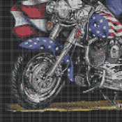 American Pride MotorCycle Cross Stitch Pattern***LOOK***Buyers Can Download Your Pattern As Soon As They Complete The Purchase