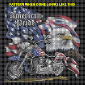 American Pride MotorCycle Cross Stitch Pattern***LOOK***Buyers Can Download Your Pattern As Soon As They Complete The Purchase