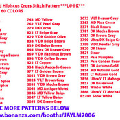 Cockatoo Bird Hibiscus Cross Stitch Pattern***L@@K***