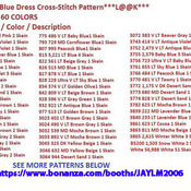 Holly Hobbie Blue Dress Cross-Stitch Pattern***L@@K***Buyers Can Download Your Pattern As Soon As They Complete The Purchase