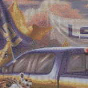 LSU Tigers Tailgate Cross Stitch Pattern***LOOK***