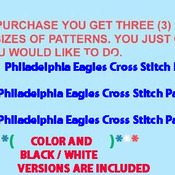Philadelphia Eagles Cross Stitch Pattern***LOOK***$2.95