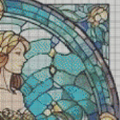Stainglass Mermaid Cross Stitch Pattern***L@@K*** Buyers Can Download Your Pattern As Soon As They Complete The Purchase