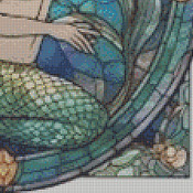 Stainglass Mermaid Cross Stitch Pattern***L@@K*** Buyers Can Download Your Pattern As Soon As They Complete The Purchase