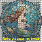 Stainglass Mermaid Cross Stitch Pattern***L@@K*** Buyers Can Download Your Pattern As Soon As They Complete The Purchase